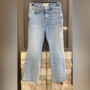 Free People Light Blue Flare Jeans